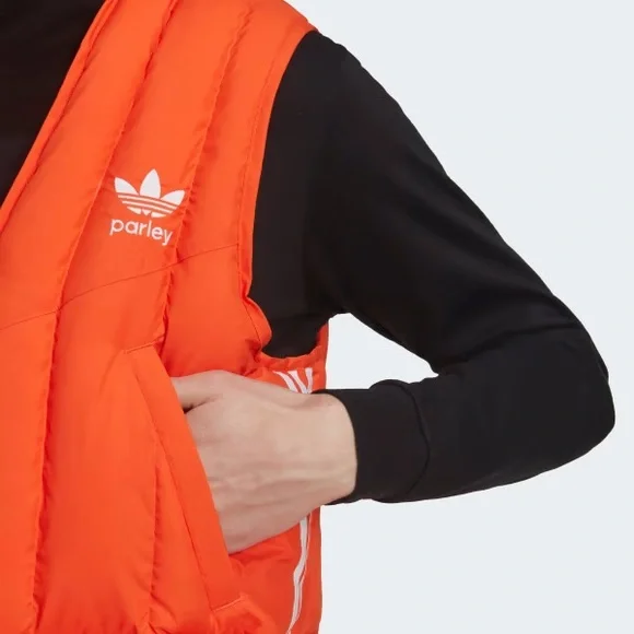 Adidas Orange Puffer Vest - Picture 7 of 7